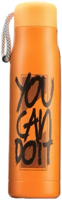 3D METRO SUPER STORE 550 ml Steel Flask(Pack of 1, Orange)