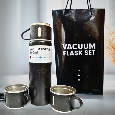 king collection 500 ml Steel Flask(Pack of 1, Multicolor)
