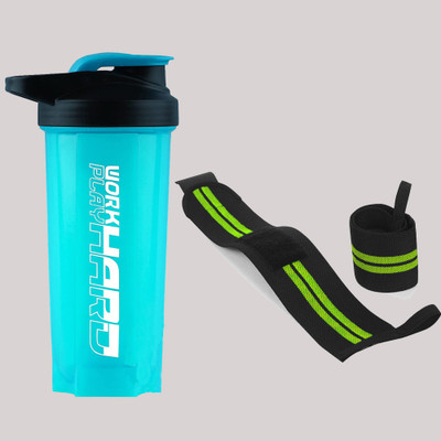 TRUE INDIAN 700 ml Plastic Shaker(Pack of 2, Green)