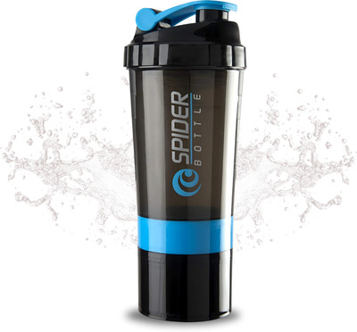 boostiq 500 ml Plastic Shaker(Pack of 1, Blue)