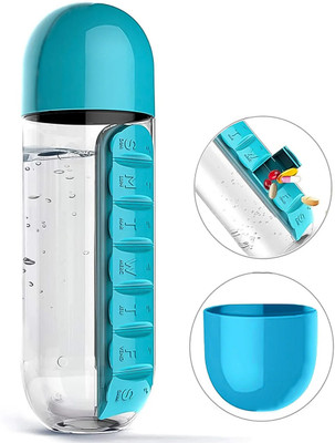 KLASIQ 600 ml Plastic Bottle(Pack of 1, Light Blue)
