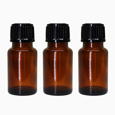 ceeyu 10 ml Glass Bottle(Pack of 3, Brown)