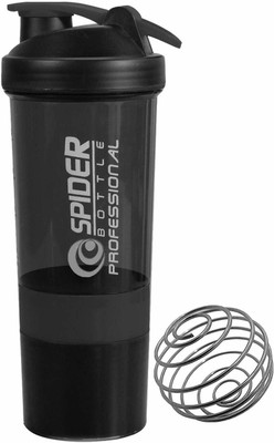 ATIMUNA 500 ml Plastic Shaker(Pack of 1, Black)