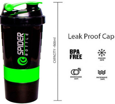 JAYPEE PLUSE 500 ml Plastic Shaker(Pack of 1, Green)
