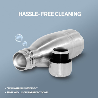 KUBER INDUSTRIES 700 ml Steel Flask(Pack of 1, Silver)