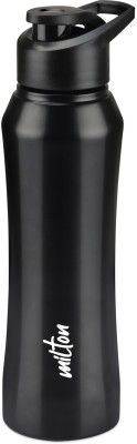 MILTON Comet Single Wall Water, Leakproof 1000 ml Bottle(Pack of 1, Black, Steel)