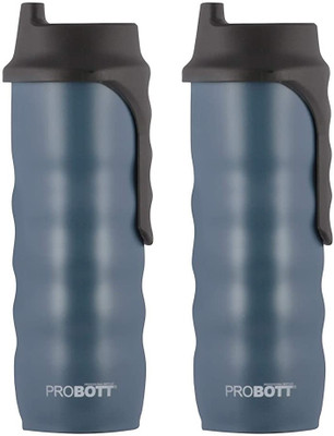 PROBOTT 500 ml Plastic Shaker(Pack of 2, Grey)