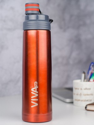 VIVA h2o Double Wall Stainless Steel Vacuum Insulated Water Bottle VH-5016-RED Red 1000 ml Flask(Pack of 1, Red, Steel)
