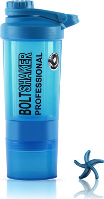 ZYRO 600 ml Plastic Shaker(Pack of 1, Blue)