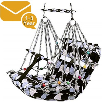 pranam sales Big Size Baby Swing Folding & Washable 1- 3 Years With Safety Belt indoor-Outdor Swings(Black)