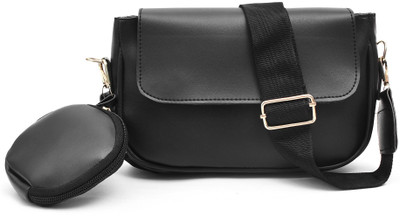 Stylishsslerion Black Sling Bag Stylish Crossbody Purse With Adjustable Strap