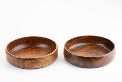 Anaya AfroZ Wooden Storage Bowl(Pack of 2, Brown)