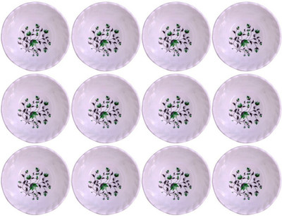 CARNIVAL Melamine Serving Bowl Smart Model(502)Beautyfull Serving Bowl/Veg Bowl Set 12 Pcs of Melamine(Pack of 12, White)