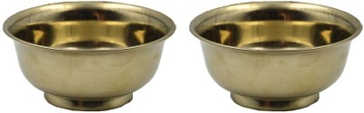 Alodie Bronze Decorative Bowl Bronze Gori Bowl |Bati Heavy in Weight - Kansa Bowls (5.2Wx2.3H INCHES) Disposable(Pack of 2, Gold)