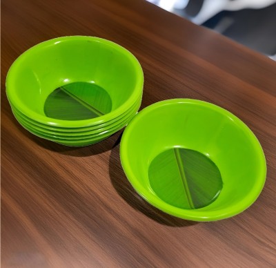 Inpro Melamine Soup Bowl Set of 6 in Green Color- Perfect for Dinner and Ideal for Everyday Use(Pack of 1, Light Green)