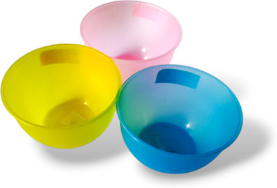 Pran Poriyal Plastic Serving Bowl Mixing Storing Multipurpose(Pack of 2, Multicolor)