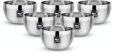 Next Future Stainless Steel Serving Bowl(Pack of 6, Steel)