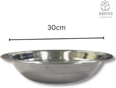 SHINI LIFESTYLE Stainless Steel Vegetable Bowl(Pack of 1, Silver)