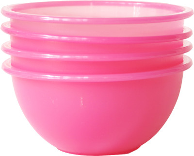 Raju & Bapi Plastic Mixing Bowl(Pack of 4, Pink)