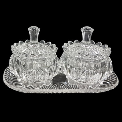 Lumevo Glass Grocery Container  - 150 ml(Pack of 2, Clear)