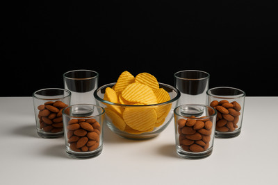 MDS ENTERPRISES Glass Serving Bowl BOWLS and glass set(Pack of 13, Clear)