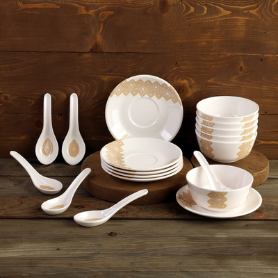 Superware Melamine Soup Bowl Food Grade Melamine | Soup Set - Golddeko |Tableware, Glazed finish(Pack of 1, White)