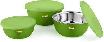 Urban Chef Steel Fridge Container  - 2500 ml(Pack of 3, Multicolor)