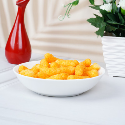 DANDY LINES Bone China Pasta Bowl Snack/Pasta Bowl in White, 1114(Pack of 2, White)