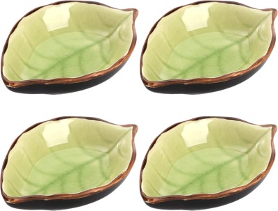 AMORDIV Porcelain, Ceramic Dessert Bowl 200 ml Sauce,Desert,Sushi,Soy Dipping Bowl | Appetizer Plates| Mini Serving Dish(Pack of 4, Light Green)