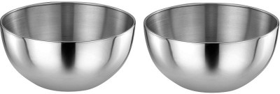 liefde Stainless Steel Mixing Bowl Mixing Bowl(Pack of 2, Steel)