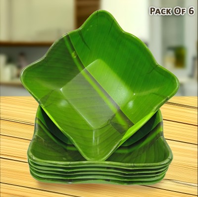 Inpro Melamine Vegetable Bowl Serve in Style with our 6 Piece in Green Color- Perfect for Dinners(Pack of 6, Green)