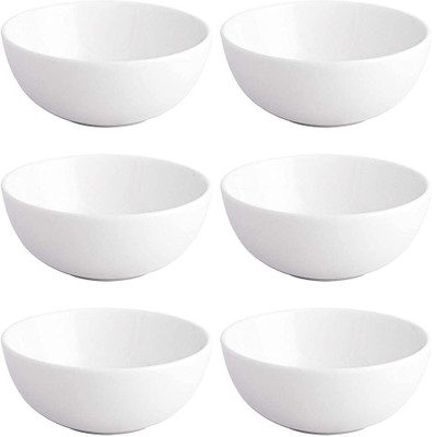 Kriti Traders Melamine Soup Bowl Melamine Serving Bowl Disposable(Pack of 6, White)