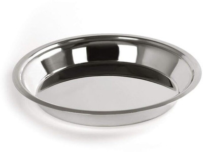 Qality Stainless Steel Mixing Bowl Stainless Steel Atta Parat Paraat(Pack of 1, Silver)
