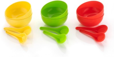 Vajani Polypropylene Soup Bowl Soup Bowl(Pack of 6, Multicolor)