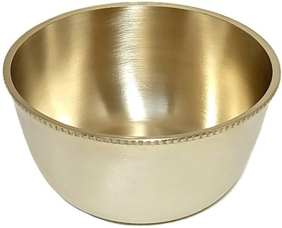 A & H ENTERPRISES Brass Cereal Bowl Hand Made Matte Finish Medium Katori for Dinnerware,Serveware -200 ML(Pack of 1, Gold)