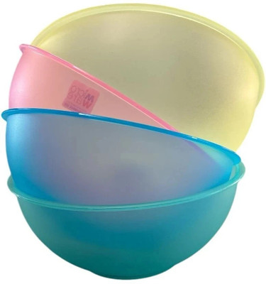 joyware Plastic Serving Bowl Multicolour Microwave Safe Bowls(Pack of 4, Multicolor)
