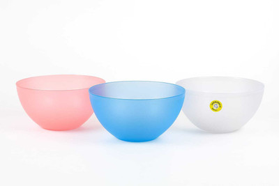 TotoNext Plastic Mixing Bowl Totonext 2-Piece Plastic Mixing Bowl Set–1.2L Capacity(Random Colour)(Pack of 2, Multicolor)