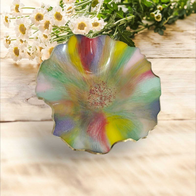 SN Resin Resin Vegetable Bowl Bowls for Serving(Pack of 1, Multicolor)