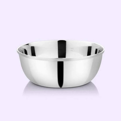 BTB Stainless Steel Vegetable Bowl Mukta wati/bowl size 5.5 pack of 12(Pack of 12, Silver)