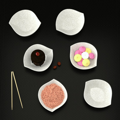 Castleite Melamine Serving Bowl - Elegant 350ML Solace Unbreakable Bowls for Kitchen, Dining and Restaurant(Pack of 6, White)