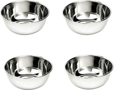 keizlo Stainless Steel Vegetable Bowl(Pack of 4, Steel)