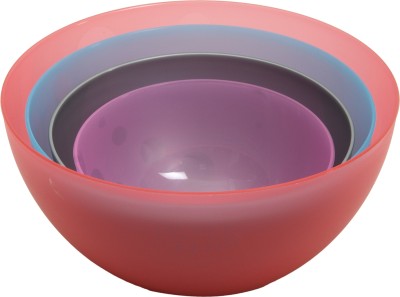 Jaypee Plus Plastic Mixing Bowl Multi Purpose Bowls(Pack of 4, Multicolor)