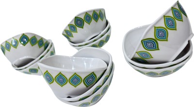 Evaware International Melamine Soup Bowl Melamine Unbreakable Bowl Set Disposable(Pack of 12, White)