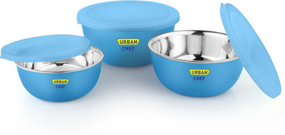 Urban Chef Steel Fridge Container  - 2500 ml(Pack of 3, Blue)
