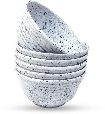 PS smart shopping Melamine Soup Bowl(Pack of 6, White)