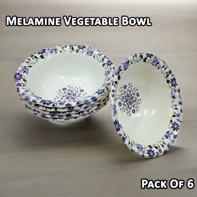 Inpro Melamine Dessert Bowl Serve in Style with our 6-Piece Melamine Serving Snacks Bowl Set(Pack of 6, Multicolor)