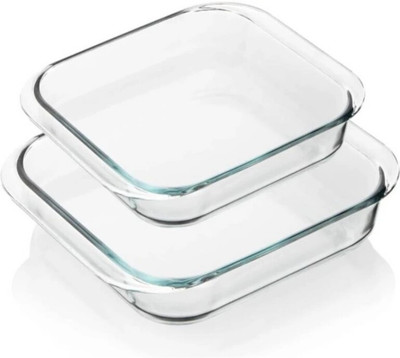 Sarsawal Glass Serving Bowl Rc11 Disposable(Pack of 2, Clear)
