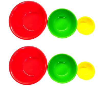 Smark Plastic Mixing Bowl(Pack of 1, Multicolor)