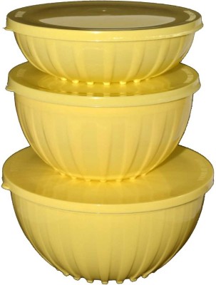 toosh Plastic Storage Bowl storage containers Disposable(Pack of 3, Yellow)