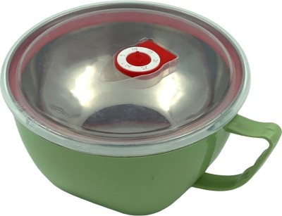AapkieKart Polypropylene, Stainless Steel Soup Bowl(Pack of 1, Green)
